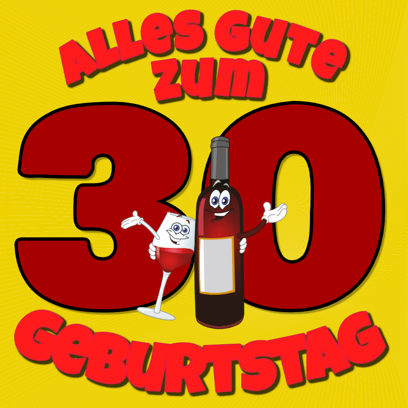 PVC-Banner zum 30. Geburtstag