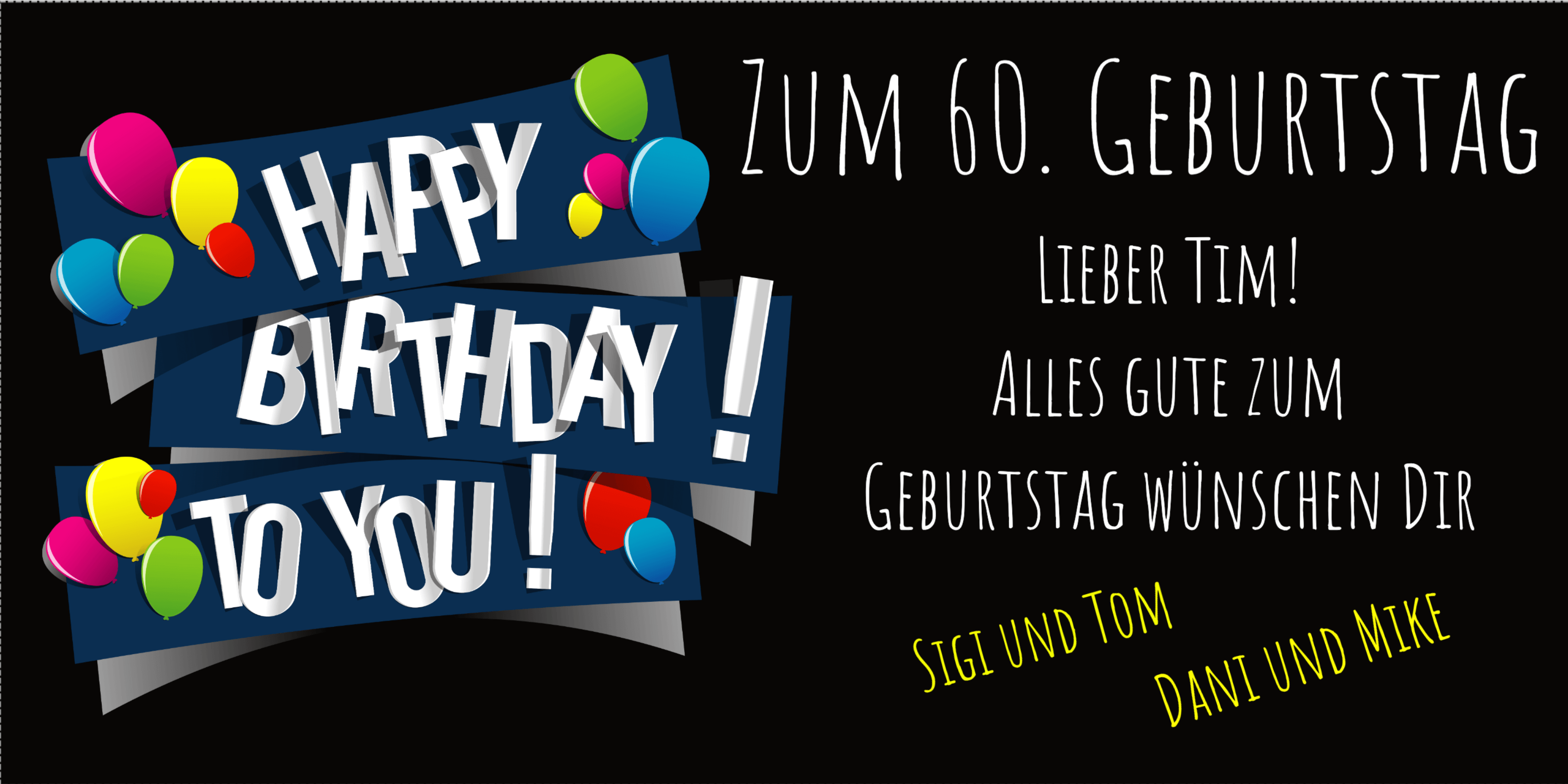 60 Geburtstag